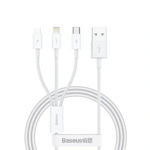 Baseus Superior Series USB-A - USB-C / Lightning / micro USB 3.5A kábel1m
